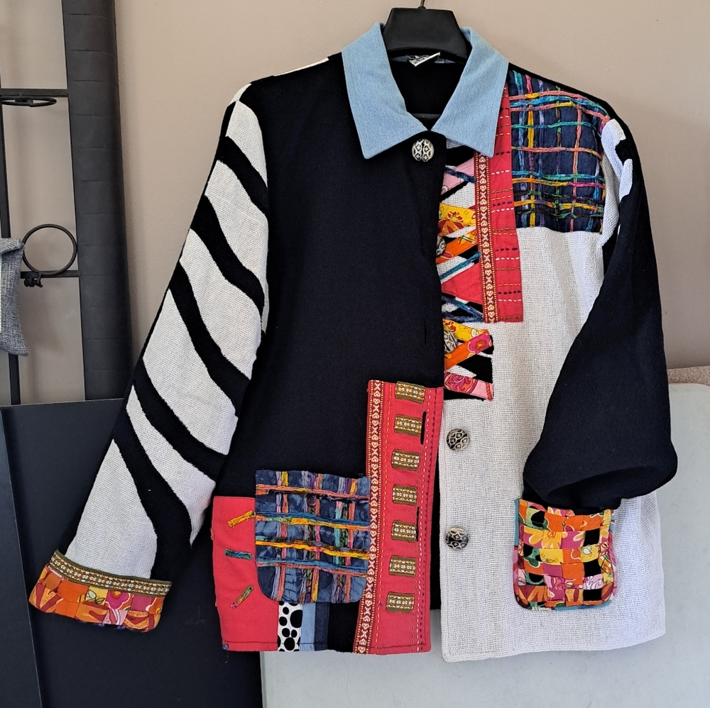 Unique multi colored Parsley & Sage Jacket sz L